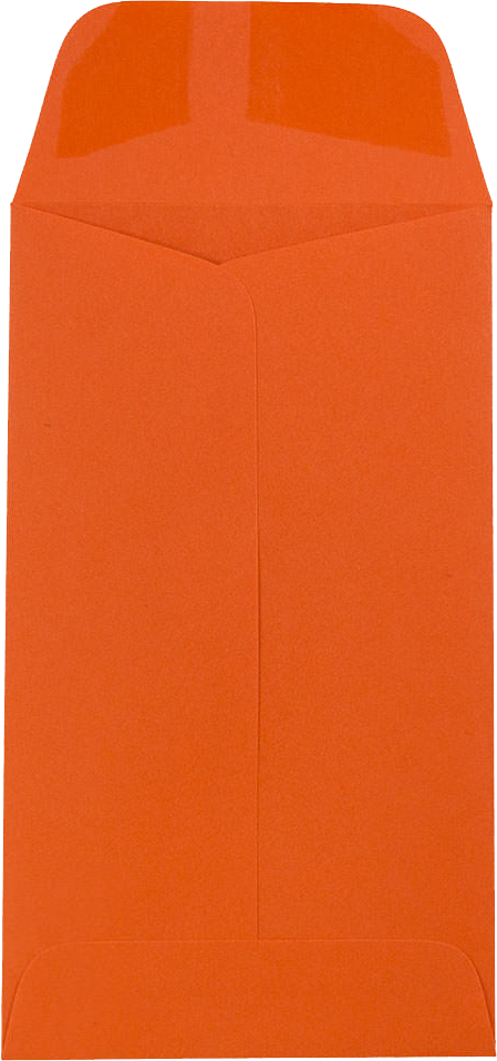 Mandarin Orange 32lb #6 Coin Envelopes (3 3/8 x 6)