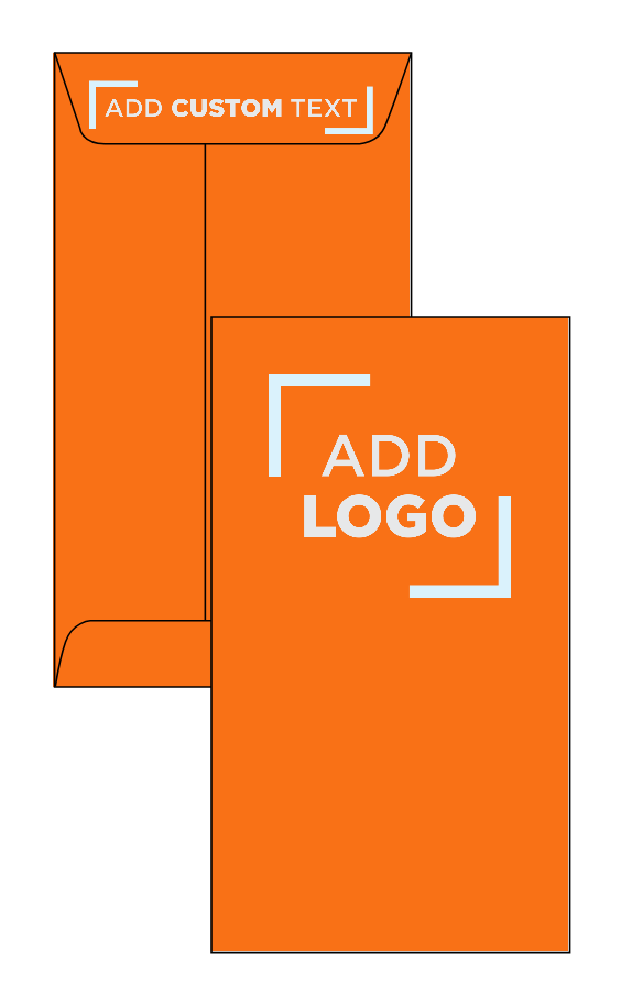 Mandarin Orange 32lb #6 Coin Envelopes (3 3/8 x 6)