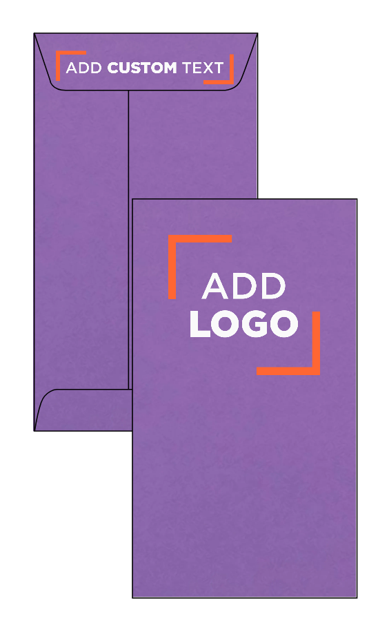 Violet Grape Purple 28lb #6 Coin Envelopes (3 3/8 x 6)