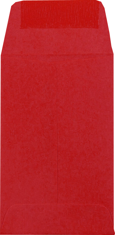 Red 24lb #1 Coin Envelopes (2 1/4 x 3 1/2)