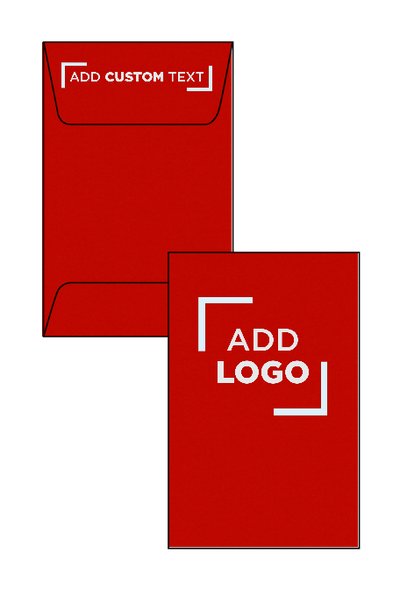 Red 24lb #1 Coin Envelopes (2 1/4 x 3 1/2)