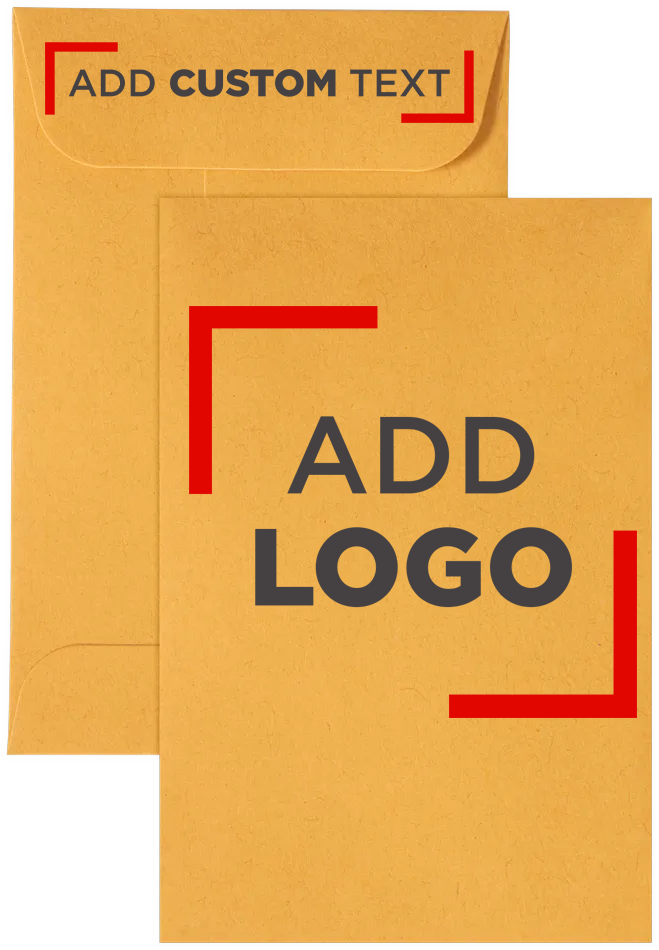 Brown Kraft 28lb #4 Coin Envelopes (3 x 4 1/2)