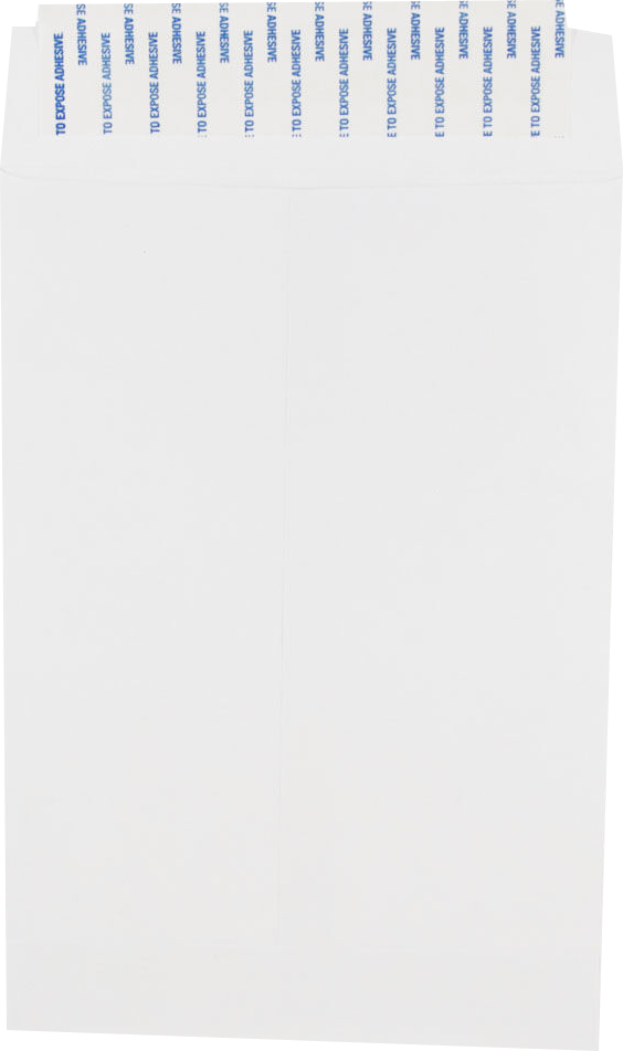 White 28lb 6 1/2 x 9 1/2 Open End Envelopes with Peel & Seal