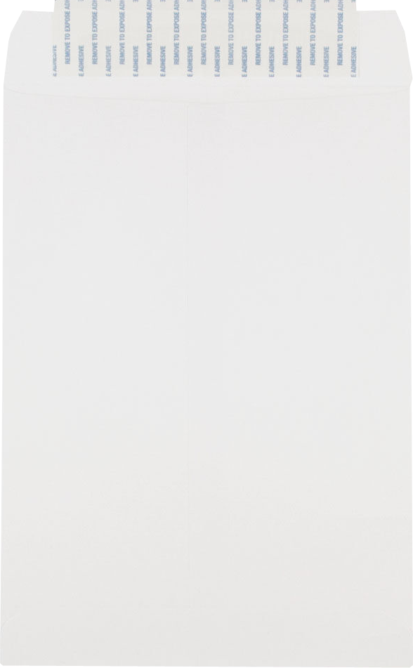 White 28lb 7 1/2 x 10 1/2 Open End Envelopes with Peel & Seal