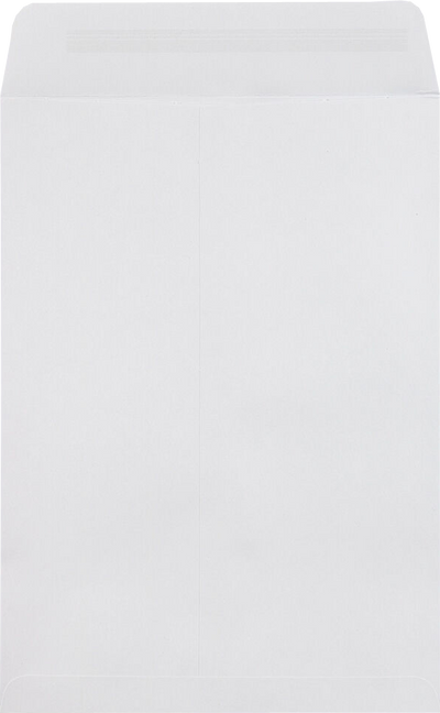 White 28lb 7 1/2 x 10 1/2 Open End Envelopes with Peel & Seal