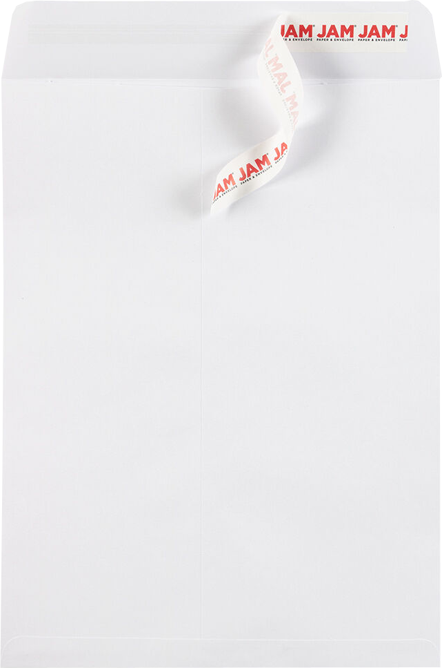 White 28lb 9 x 12 Open End Envelopes with Peel & Seal
