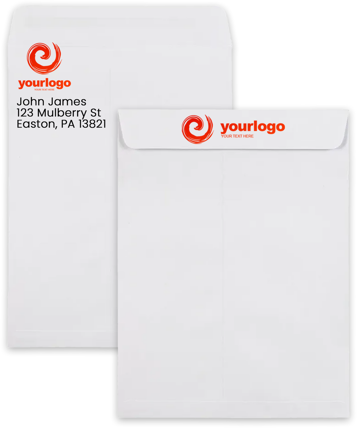 White 28lb 9 x 12 Open End Envelopes with Peel & Seal