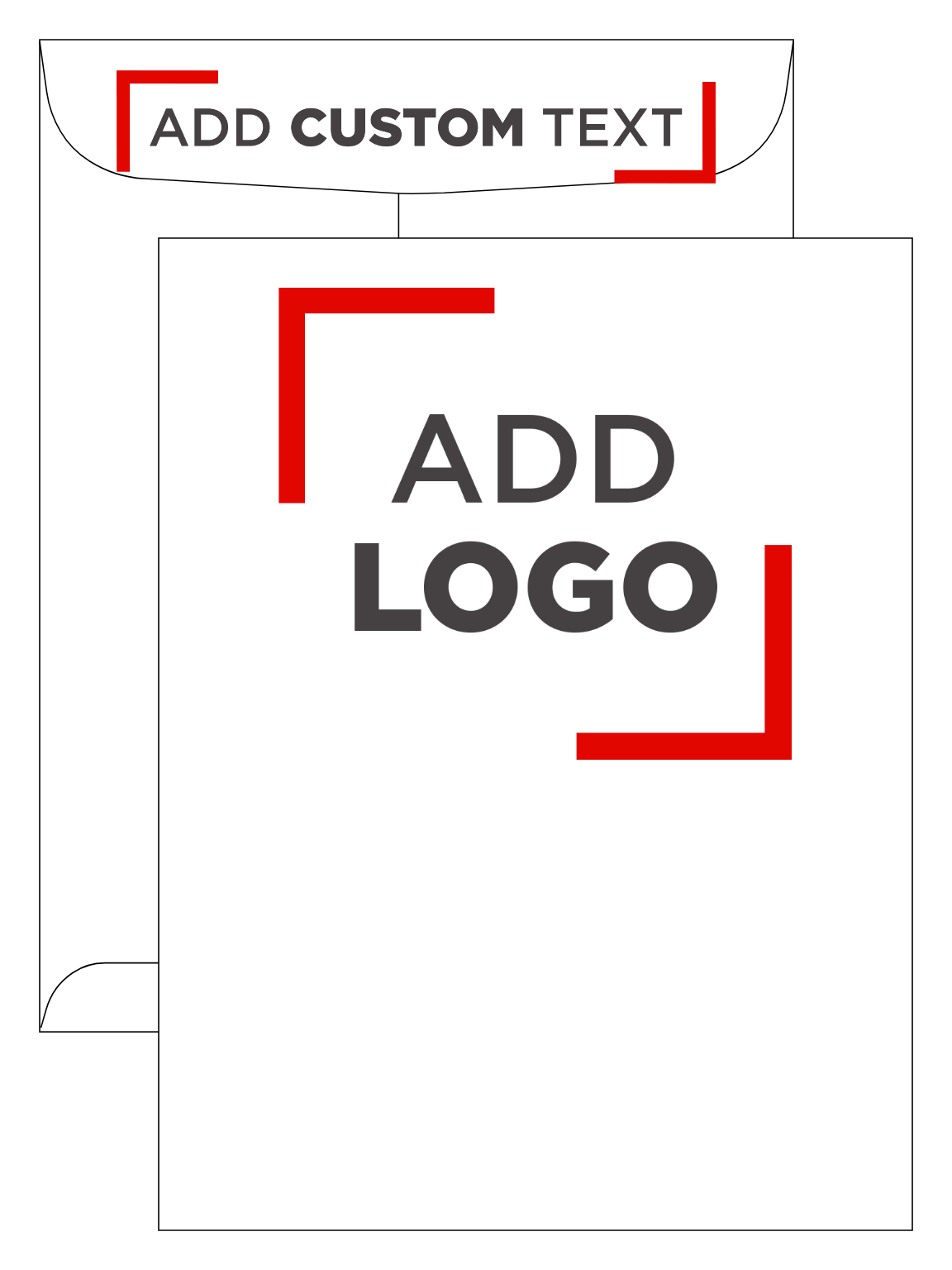 White 28lb 9 1/2 x 12 1/2 Open End Envelopes with Peel & Seal