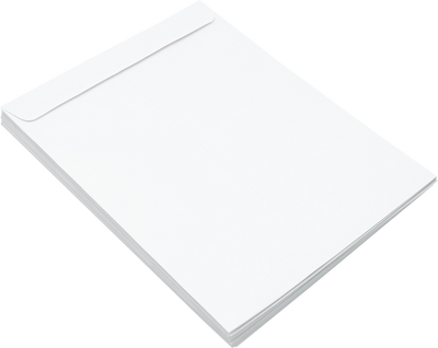 White 28lb 10 x 13 Open End Envelopes with Peel & Seal