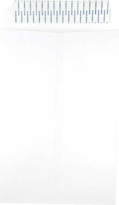 White 28lb 10 x 15 Open End Envelopes with Peel & Seal