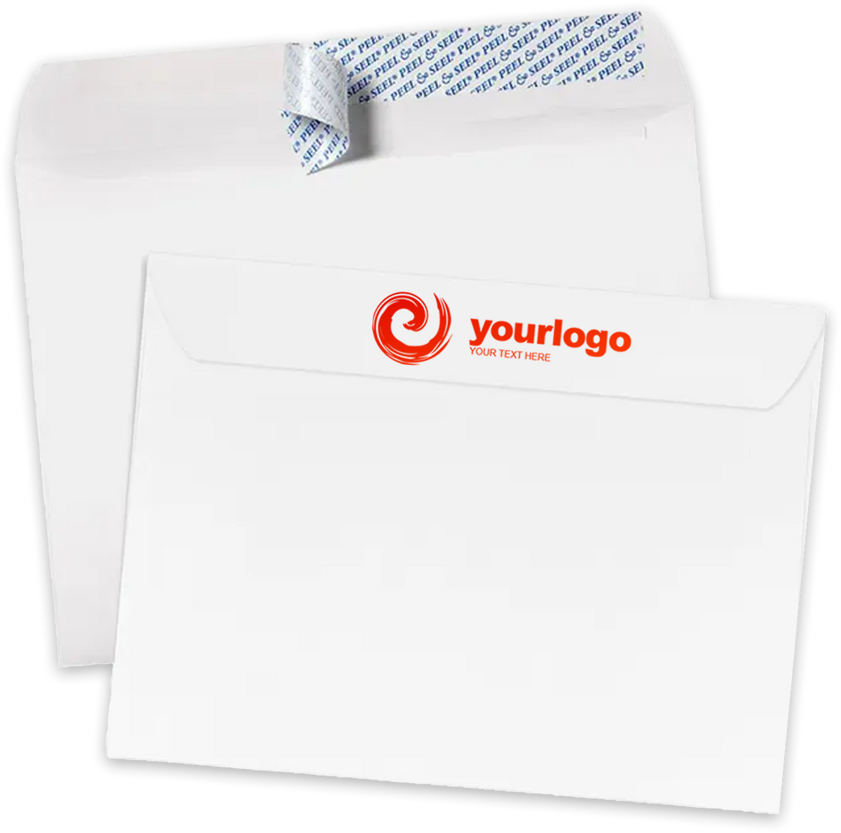 White 28lb 9 x 12 Booklet Envelopes with Peel & Seal