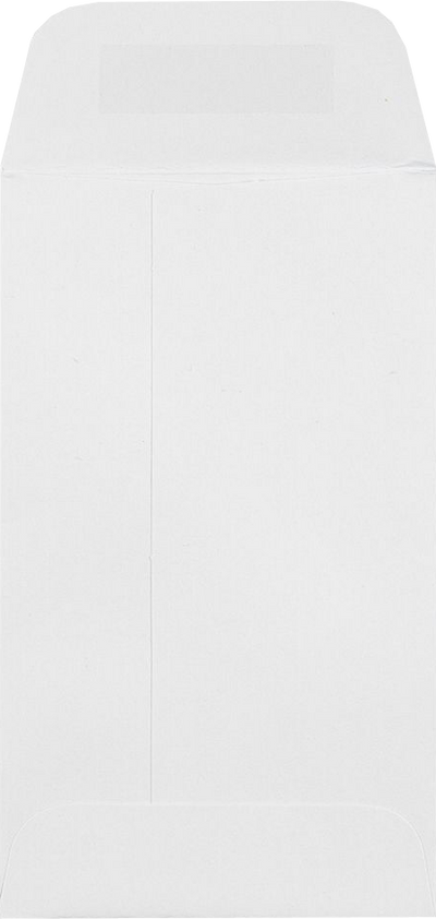 White 28lb #3 Coin Envelopes (2 1/2 x 4 1/4) with Peel & Seal