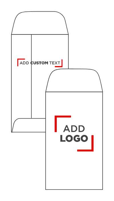 White 28lb #3 Coin Envelopes (2 1/2 x 4 1/4) with Peel & Seal
