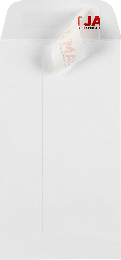 White 28lb #5 Coin Envelopes (2 7/8 x 5 1/4) with Peel & Seal