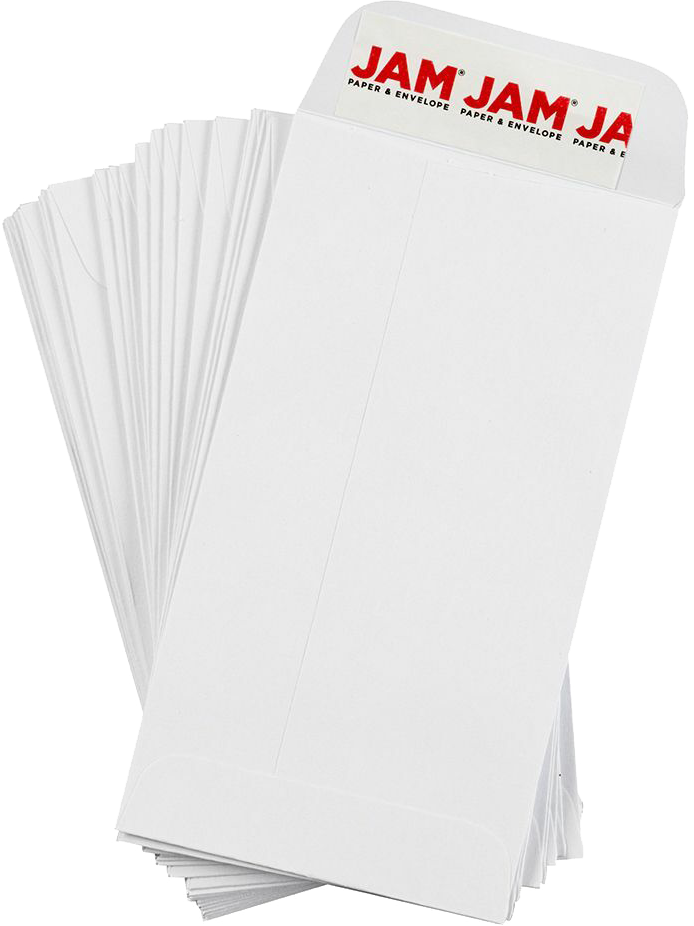 White 28lb #5 Coin Envelopes (2 7/8 x 5 1/4) with Peel & Seal