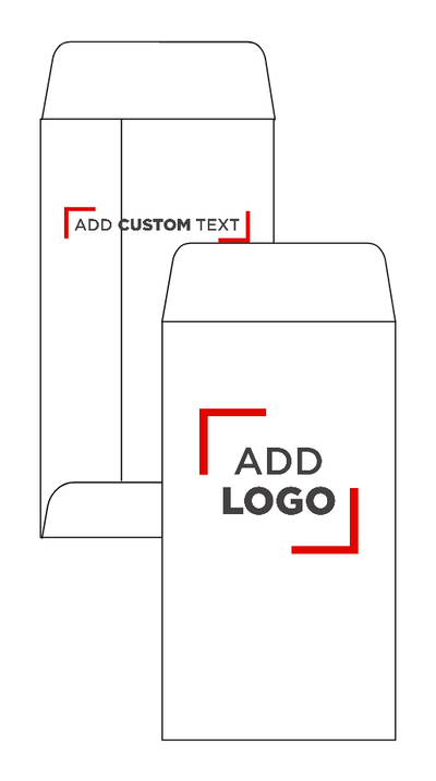 White 28lb #5 Coin Envelopes (2 7/8 x 5 1/4) with Peel & Seal