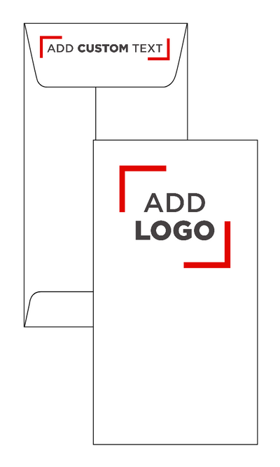 White 28lb #7 Coin Envelopes (3 1/2 x 6 1/2) with Peel & Seal