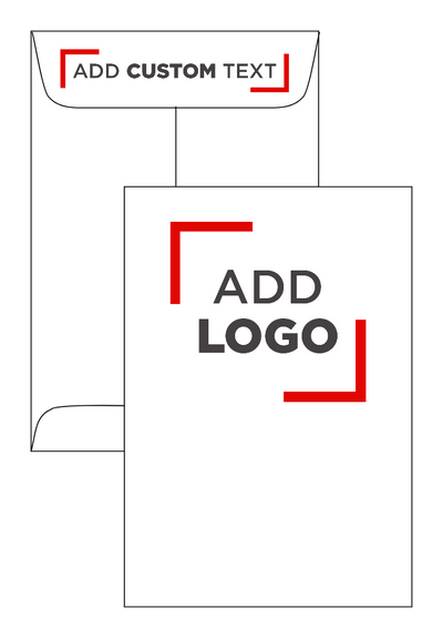 White 28lb 1 Scarf 4 5/8 x 6 3/4 Envelopes with Peel & Seal
