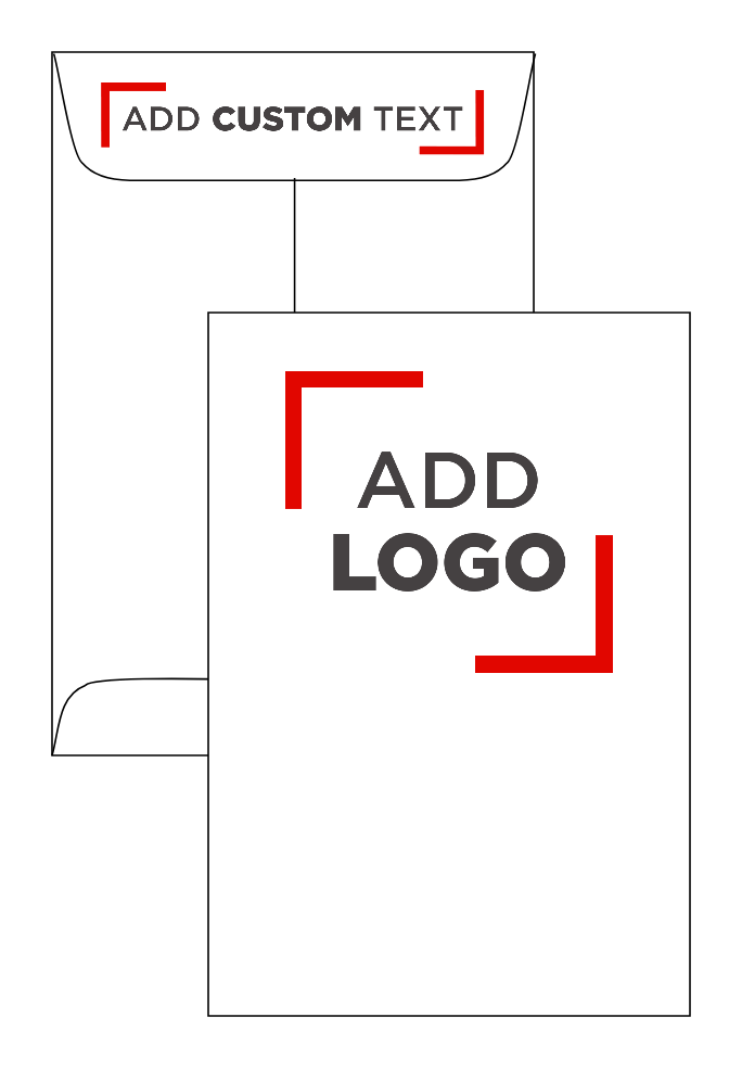 White 28lb 1 Scarf 4 5/8 x 6 3/4 Envelopes with Peel & Seal