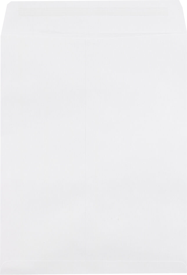 White 28lb 8 3/4 x 11 1/4 Open End Envelopes with Peel & Seal