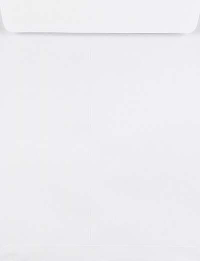 White 28lb 8 3/4 x 11 1/4 Open End Envelopes with Peel & Seal