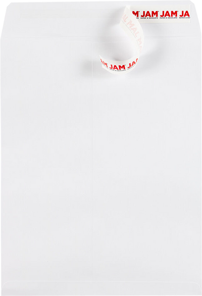 White 28lb 8 3/4 x 11 1/4 Open End Envelopes with Peel & Seal