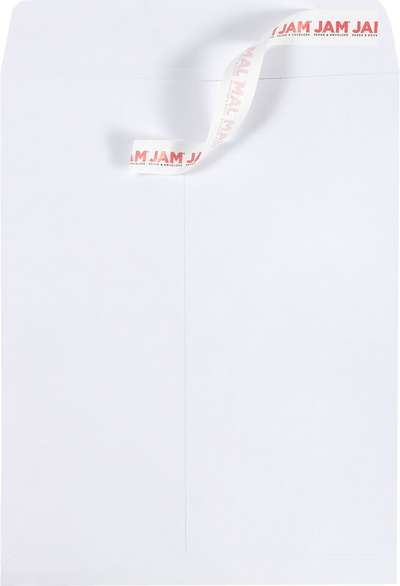 White 28lb 8 3/4 x 11 1/4 Open End Envelopes with Peel & Seal