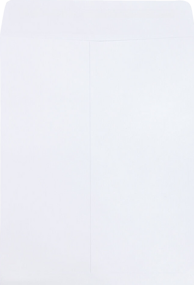 White 28lb 8 3/4 x 11 1/4 Open End Envelopes with Peel & Seal