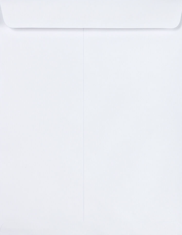White 28lb 8 3/4 x 11 1/4 Open End Envelopes with Peel & Seal