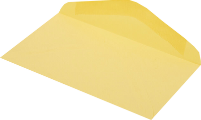 Pastel Canary Yellow 24lb #6 3/4 Regular Envelopes (3 5/8 x 6 1/2)