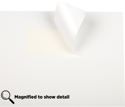 White 1 1/3 x 4 Address Labels