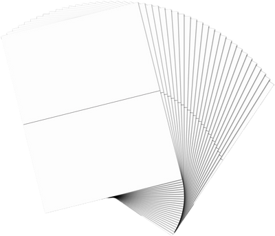White 5 1/2 x 8 1/2 Half Sheet Shipping Labels