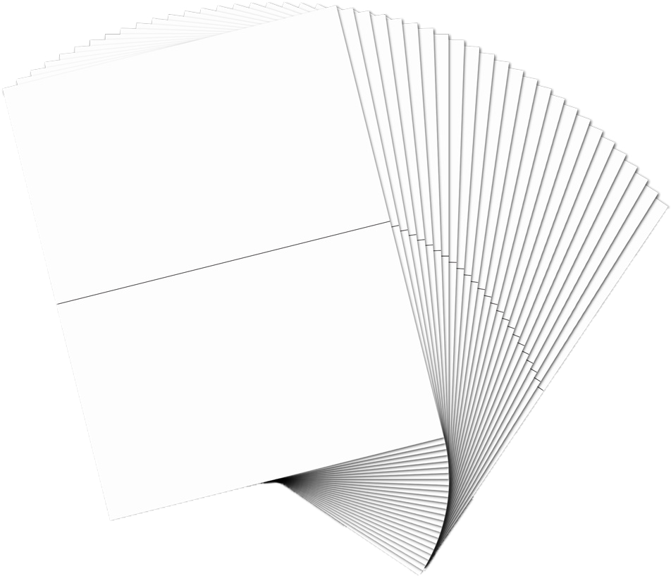 White 5 1/2 x 8 1/2 Half Sheet Shipping Labels