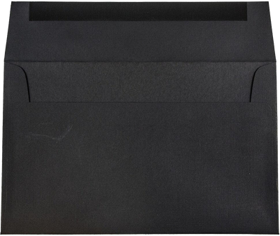 Black Linen 32lb A10 Invitation Envelopes (6 x 9 1/2)
