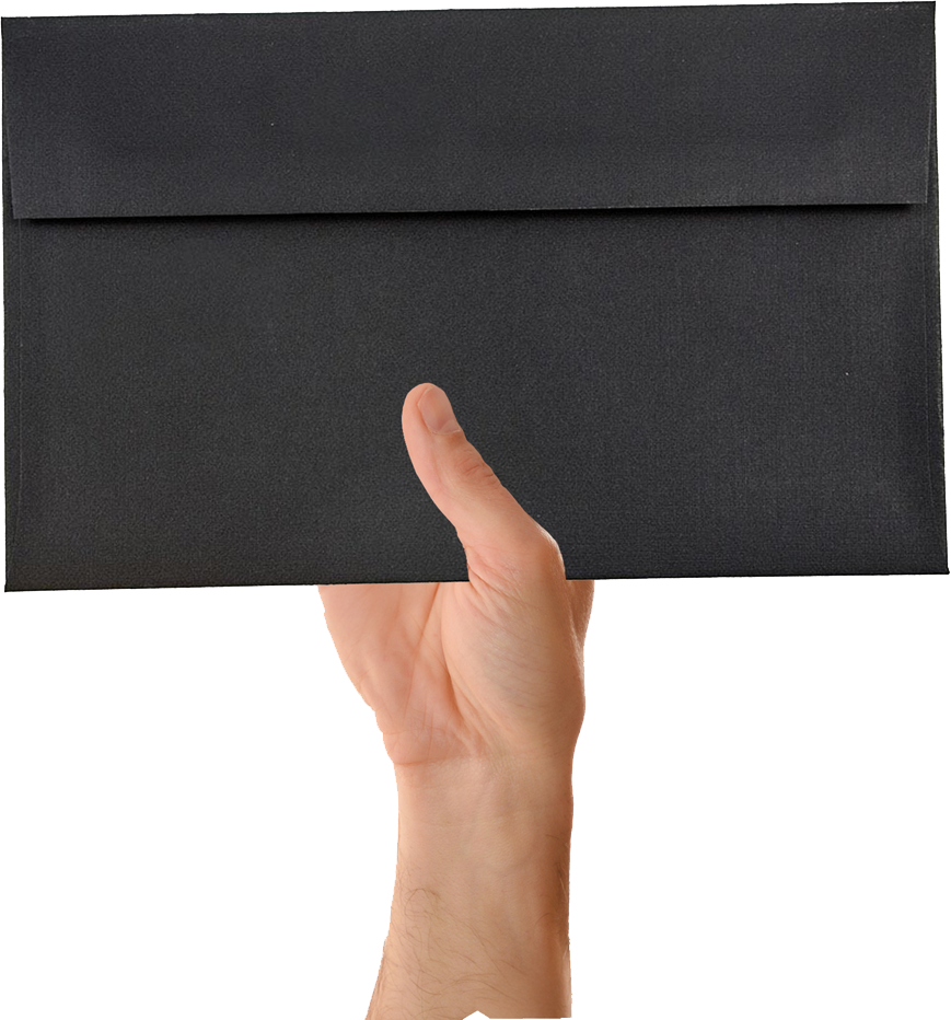 Black Linen 32lb A10 Invitation Envelopes (6 x 9 1/2)