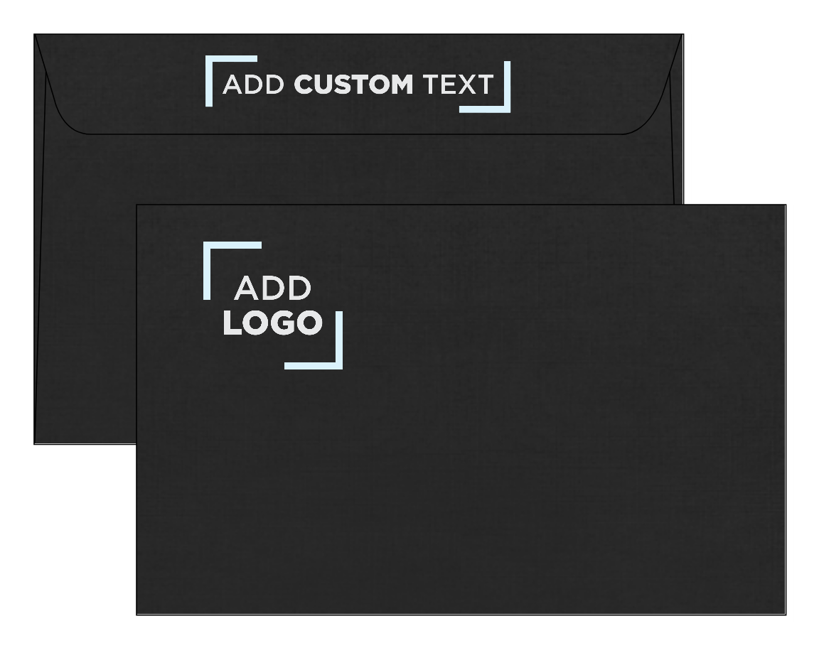 Black Linen 32lb A10 Invitation Envelopes (6 x 9 1/2)