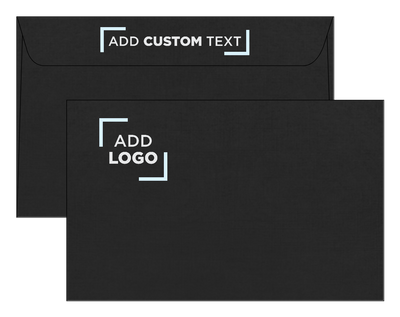 Black Linen 32lb A10 Invitation Envelopes (6 x 9 1/2)