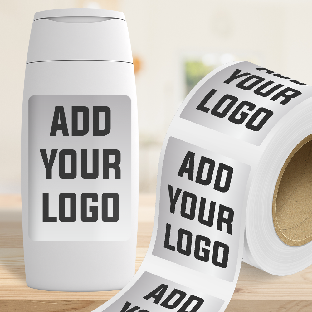 Matte Silver Foil 4 x 6 Inch Roll of Rectangle Labels - Durable