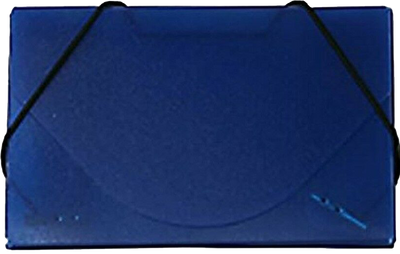Ice Blue Frosted Plastic Business Card Case - 20 Card Capacity