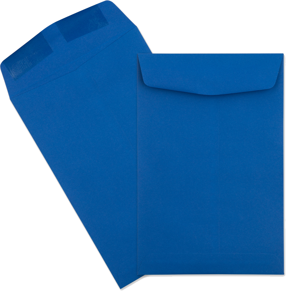 Presidential Blue 32lb 6 x 9 Open End Envelopes