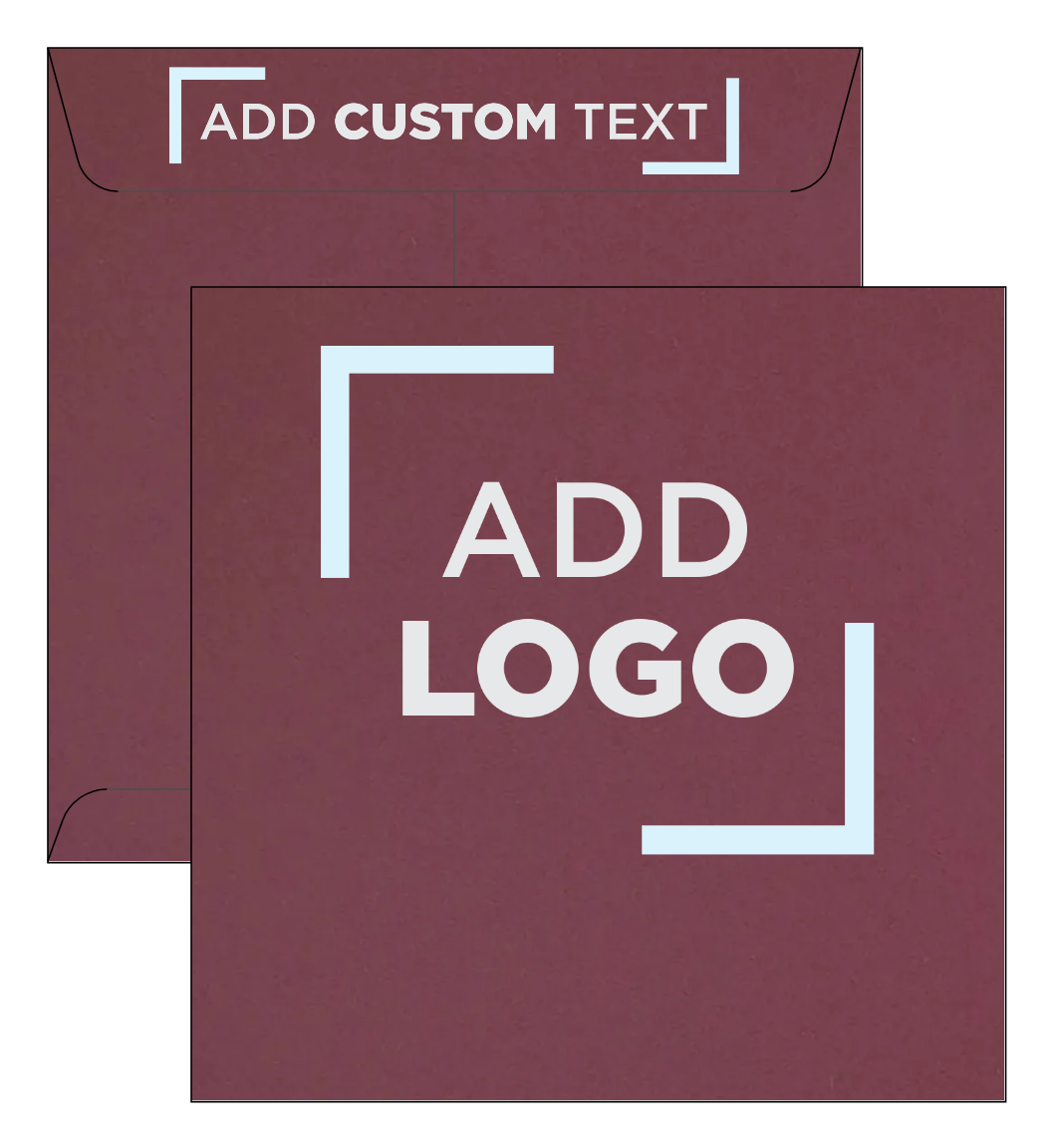 Burgundy Red 28lb 8 1/2 x 8 1/2 Square Envelopes
