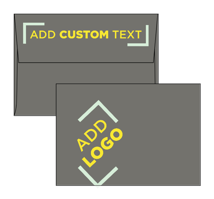Dark Smoke Gray 28lb A1 Invitation Envelopes (3 5/8 x 5 1/8)