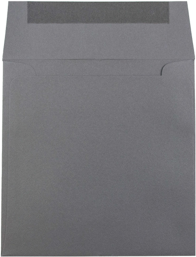 Dark Smoke Gray 24lb 6 x 6 Square Envelopes