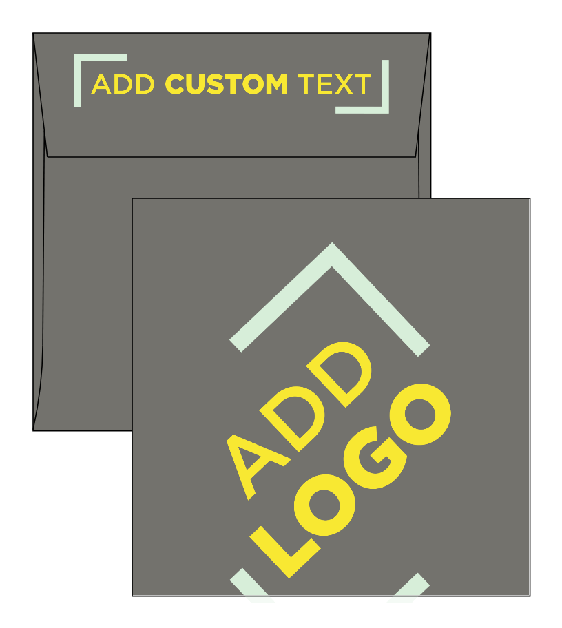 Dark Smoke Gray 24lb 6 x 6 Square Envelopes