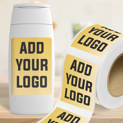 Matte Gold Foil 4 x 6 Inch Roll of Rectangle Labels - Durable