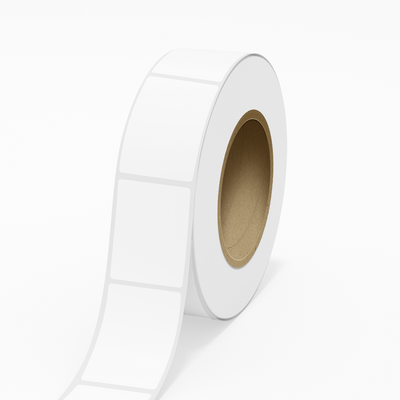White Matte 2 15/16 x 4 Inch Roll of Rectangle Labels Suitable for Handwriting