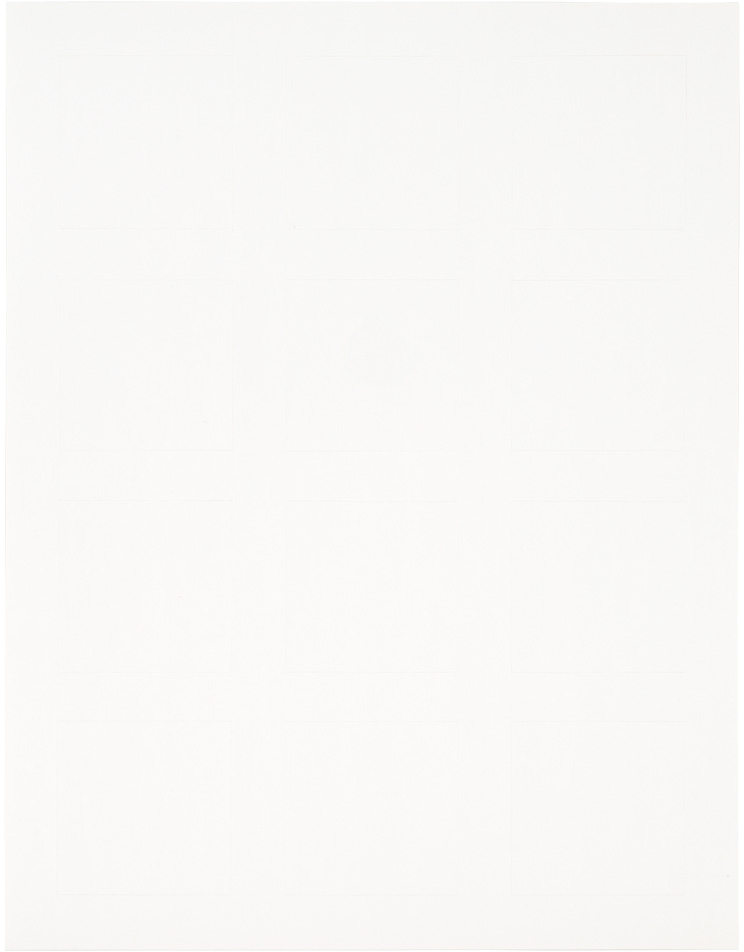 White 2 x 2 Square Labels