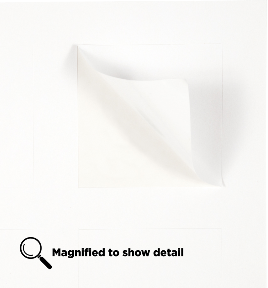 White 2 x 2 Square Labels