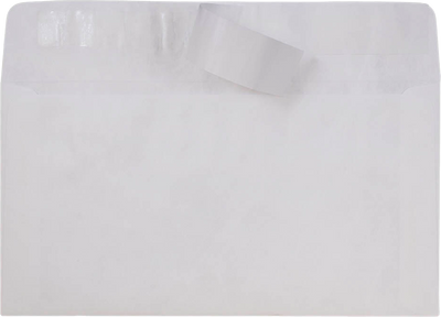 White 14lb 6 x 11 3/8 Booklet Envelopes with Peel & Seal