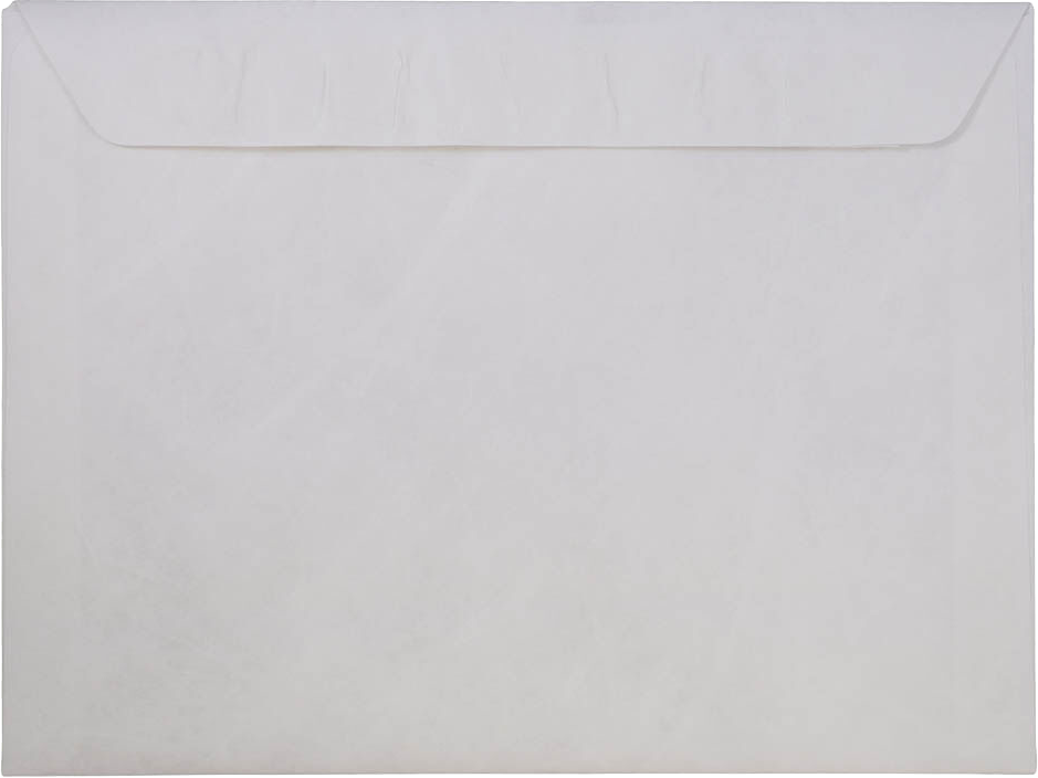 White Tyvek 14lb 9 1/2 x 12 1/2 Booklet Envelopes with Peel & Seal